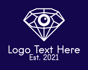 Precious Stone - Elegant Diamond Eye logo design