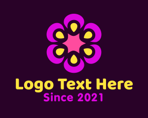 Flower Market - Flower Star Decoration logo design