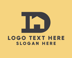 Residence - House Home Letter D logo design