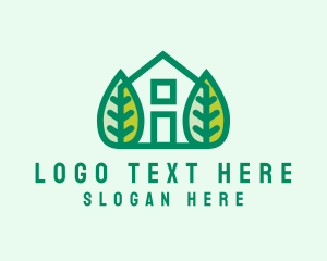 Tree - Tree Leaf House logo design