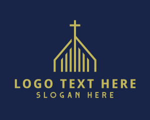 Biblical - Golden Cross Parish logo design