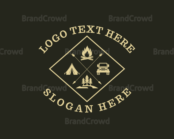 Outdoor Camping Adventure Logo