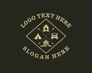 Woods - Outdoor Camping Adventure logo design