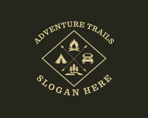 Outdoor Camping Adventure logo design