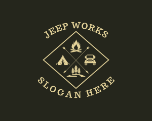 Outdoor Camping Adventure logo design