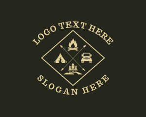 Outdoor Camping Adventure Logo