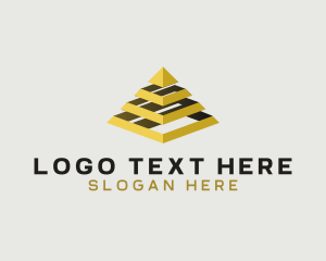 Strategy - Finance Architecture Pyramid logo design