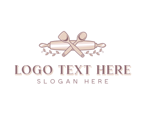 Spoon - Dessert Baker Rolling Pin logo design