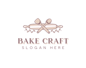 Dessert Baker Rolling Pin logo design