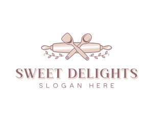 Dessert Baker Rolling Pin logo design