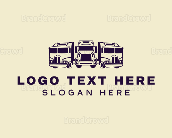 Fleet Logistics Truck Logo