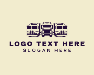 Trucking - Fleet Logistics Truck logo design