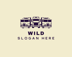 Fleet Logistics Truck Logo
