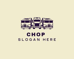 Trailer - Fleet Logistics Truck logo design