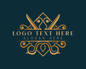 Tailoring - Elegant Scissor Tailoring logo design