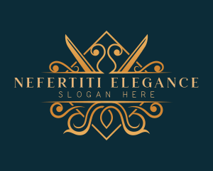 Elegant Scissor Tailoring  logo design