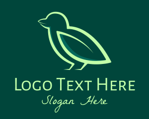 Green Leaf Bird Logo