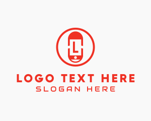 Telecommunication - Gadget Phone Capsule logo design