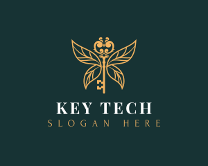 Beauty Wings Key logo design