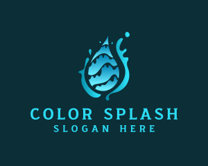 Water Drop Splash logo design