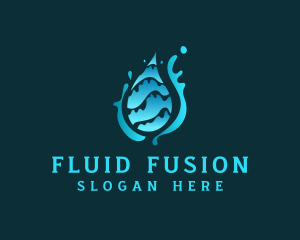 Water Drop Splash logo design