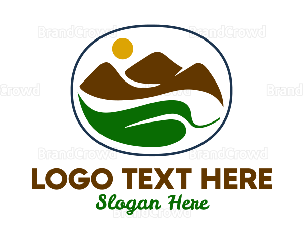 Mountain Leaf View Logo