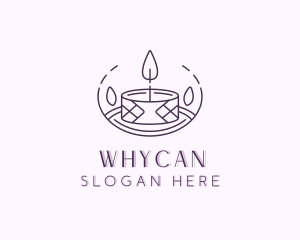 Decor - Tealight Candle Decor logo design