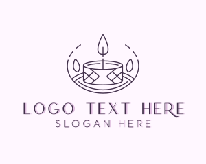 Decoration - Tealight Candle Decor logo design