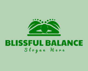 Green Leaf Body Massage logo design