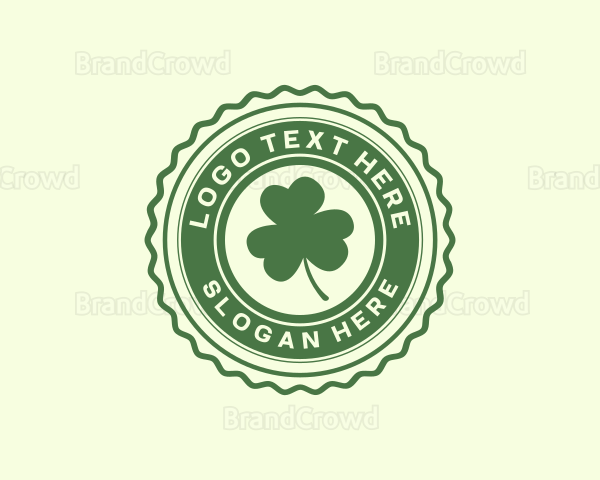 Lucky Clover Leaf Logo