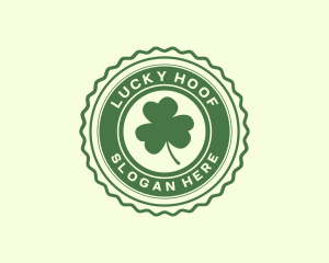 Lucky Clover Leaf logo design