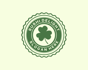 Lucky Clover Leaf logo design