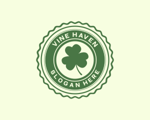 Lucky Clover Leaf logo design