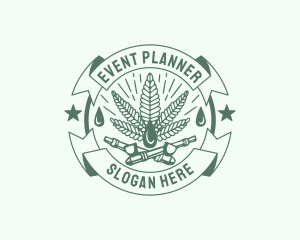 Marijuana Oil Dispensary Pipe Logo