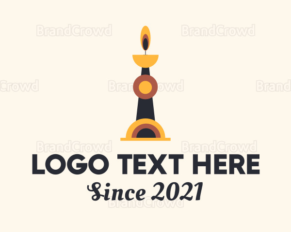 Multicolor Candle Light Logo