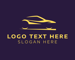 Yellow - Car Motorsport Race logo design