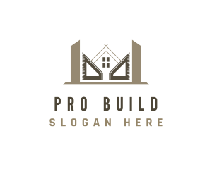 Architectural Building Contractor logo design