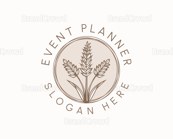 Rustic Wheat Farm Logo