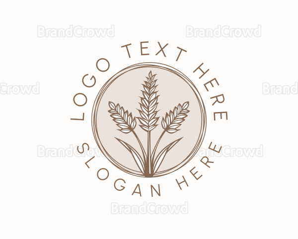 Rustic Wheat Farm Logo