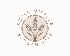 Rustic Wheat Farm Logo