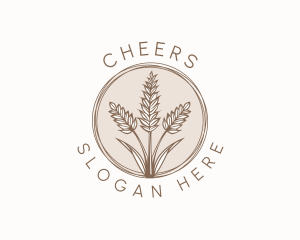 Rustic Wheat Farm Logo