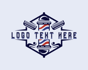 Hairstyling - Comb Barber Hairstyling logo design