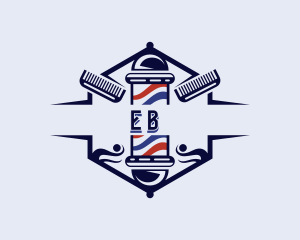 Comb Barber Hairstyling Logo