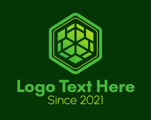 It Company - Geometric Eco Company logo design