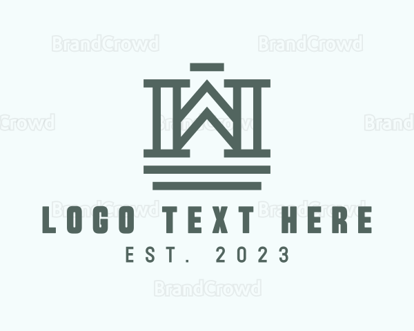 Architect Column Structure Logo