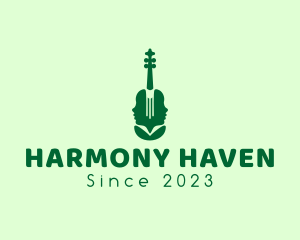 Symphony - Natural Face Violin logo design