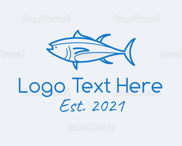 Tuna Fish Seafood Logo