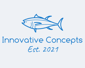 Fish Port - Tuna Fish Seafood logo design