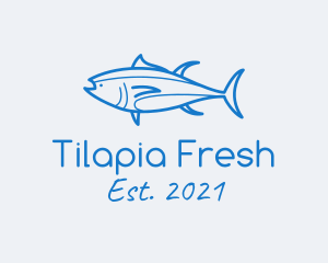 Tilapia - Tuna Fish Seafood logo design
