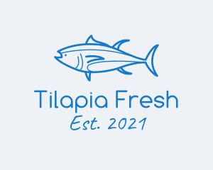 Tuna Fish Seafood logo design